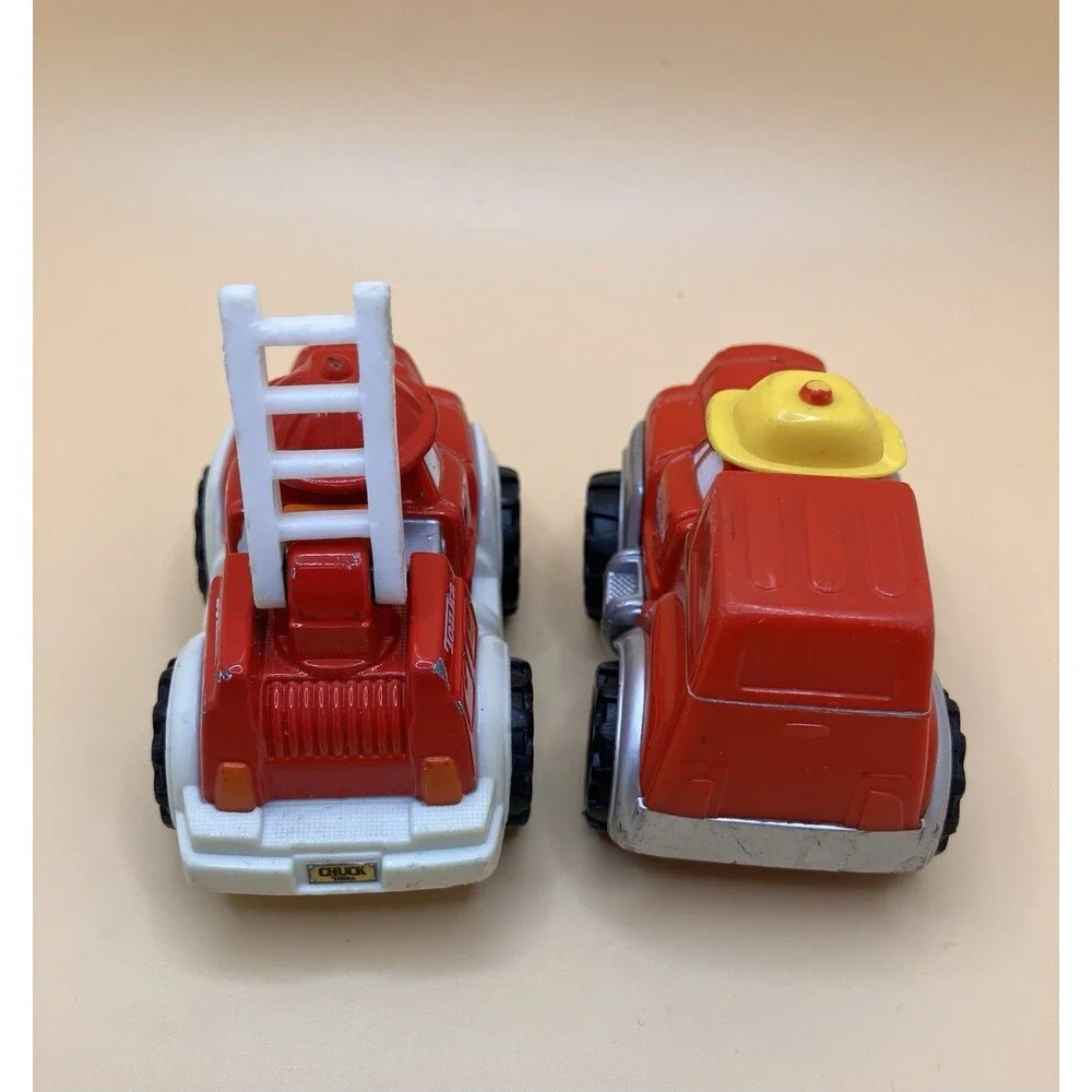 Tonka Lil Chuck Red Truck And Fire Truck Car Toy 2000 Maisto